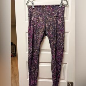 Lululemon wundertrain Colorful Patterned Leggings
